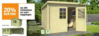 GAMMA Tuinhuis Bas blank 275x275 cm aanbieding