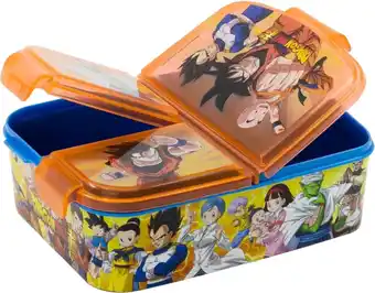 Bol.com Dragon Ball Z Broodtrommel 3 vakjes - 18x13 cm - Brooddoos - Lunchbox aanbieding