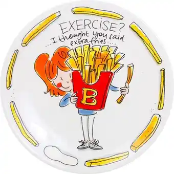 Bol.com Blond Amsterdam - Snack - Bord - Exercise - Ø 22 cm aanbieding
