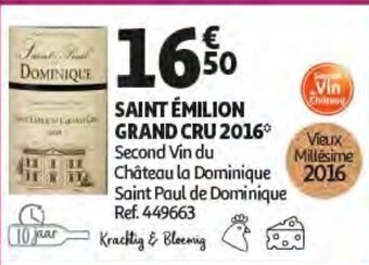 Auchan Saint Emilion Grand Cru 2016 aanbieding