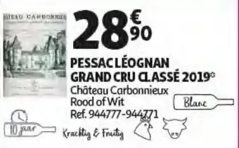 Auchan Pessac Leognan Grand Cru Classe 2019 aanbieding
