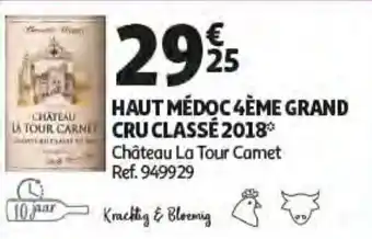 Auchan Haut Medoc 4Eme Grand Cru Classe 2018 aanbieding