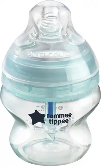 Bol.com Tommee Tippee Anti-Colic zuigflessen, tepelspeen met langzame uitstroomsnelheid en uniek anti-koliek ontluchtingssysteem, 150 aanbieding