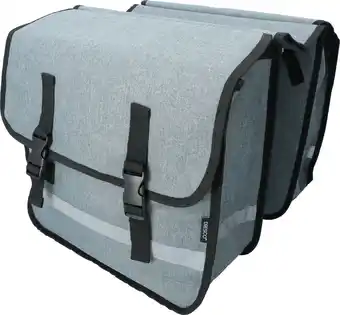 Bol.com Dresco Dubbele Fietstas 36 Liter - Grijs aanbieding