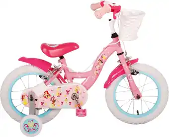 Bol.com Disney Princess Kinderfiets - Meisjes - 14 inch - Roze - Twee handremmen aanbieding