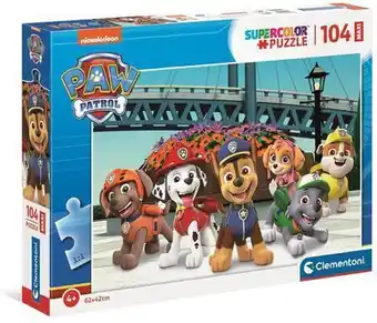 Bol.com Clementoni Maxi Puzzel Paw Patrol, 104st aanbieding