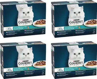 Bol.com Gourmet Perle Zee Delicatesse in Saus - Kattenvoer Natvoer - Zeevis, Zalm, Schol, Tonijn - 48 x 85 g aanbieding