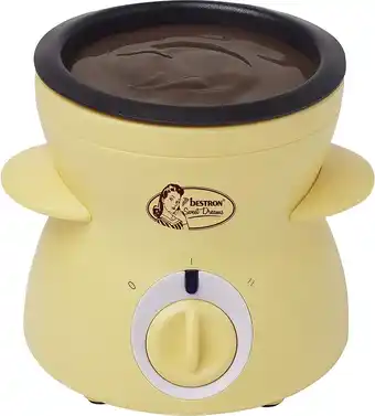 Bol.com Bestron Chocolade-Fondueset voor 2 Personen, elektrische Chocofondue incl. 10x spiesen, 10x vorken en 1x spatel, 25 Watt, kle aanbieding