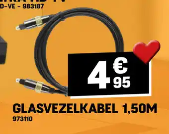 Electro Depot GLASVEZELKABEL 1,50M aanbieding