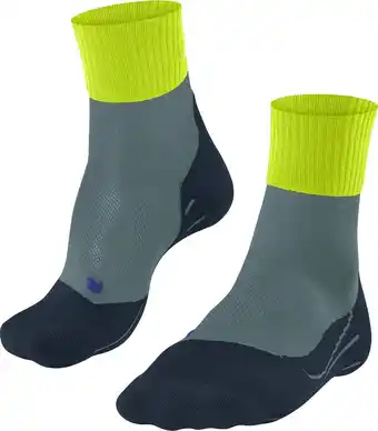 Bol.com FALKE TK2 Explore Cool Short Wandelen anti blaren functioneel garen sportsokken heren grijs - Maat 44-45 aanbieding