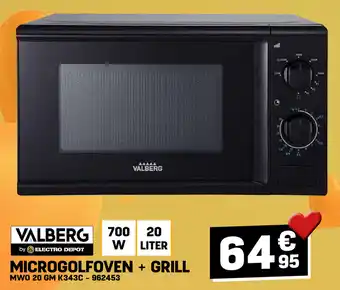 Electro Depot MICROGOLFOVEN+ GRILL aanbieding