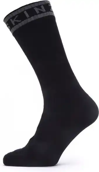 Sealskinz Waterproof Warm Weather Mid Length Sock with Hydrostop Fietssokken Unisex - Maat M