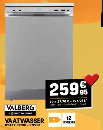 Electro Depot VAATWASSER aanbieding