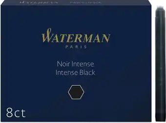 Bol.com Waterman-vulpeninktpatronen | lang International | Intense Black | 8 inktpatroon aanbieding