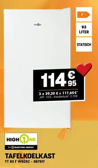 Electro Depot TAFELKOELKAST aanbieding