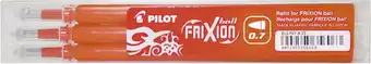 Bol.com Pilot vullingen - Frixion Ball en Frixion Click - Oranje 0.7 - 3 stuks aanbieding