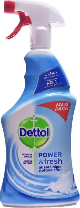 Bol.com Dettol Power & Fresh allesreiniger Katoenfris spray 750 ml aanbieding