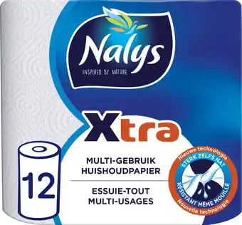 Bol.com Nalys Xtra Multi-gebruik Wit Keukenpapier - 12 Rollen aanbieding