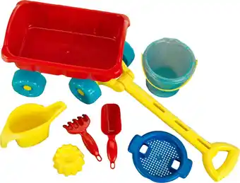 Bol.com Klein Toys Aqua Action bolderkar - incl. talrijke accesoires voor het strand of de speeltuin - blauw rood geel aanbieding