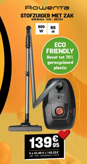 Electro Depot STOFZUIGER MET ZAK aanbieding