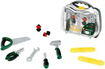 Bol.com Klein Toys Bosch gereedschapskoffer - zaag, hamer, tang, moersleutel, schroevendraaier - incl. bijpassende accessoires - groe aanbieding