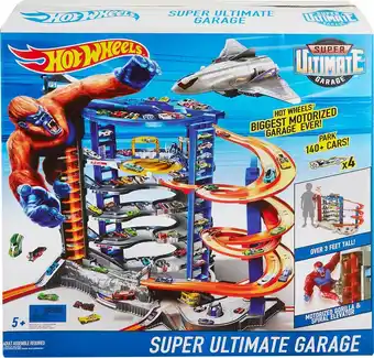 Bol.com Hot Wheels City Super Ultieme Garage - Racebaan - Opbergruimte voor 140 Auto's aanbieding