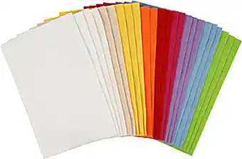 Bol.com Creotime Hobbyvilt vellen - Assortiment, vel 20x30 cm, vel, 24 assorti vel aanbieding