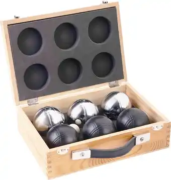 Bol.com Jeu De Boules Set Gepoedercoat In Houten Doos aanbieding