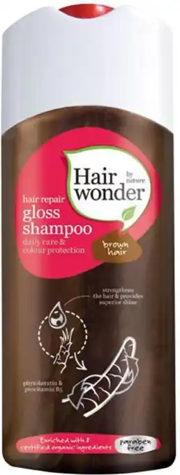 Bol.com Hennaplus Hairwonder Gloss Brown - 200 ml - Shampoo aanbieding