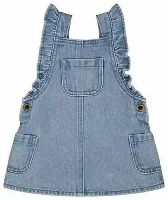 HEMA HEMA Babysalopette Met Ruffles Blauw (blauw) aanbieding