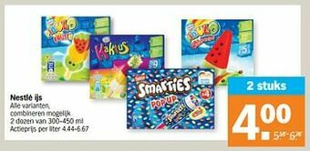 Albert Heijn Nestlé ijs aanbieding