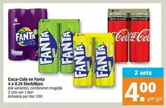 Albert Heijn Coca-cola en fanta aanbieding