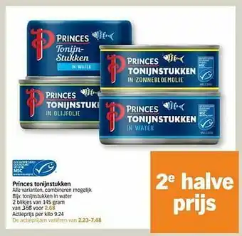 Albert Heijn Tonijnstukken in water aanbieding