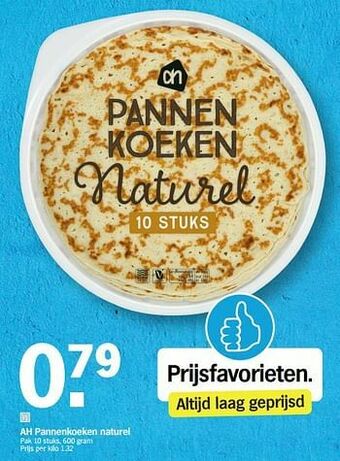 Albert Heijn Ah pannenkoeken naturel aanbieding