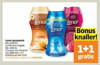 Albert Heijn Lenor geurparels zeebries aanbieding