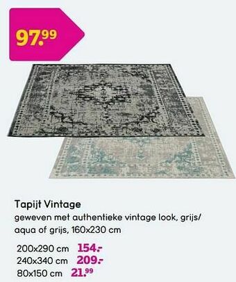 Leen Bakker Tapijt vintage aanbieding
