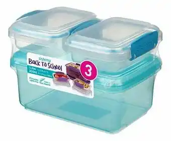 Sistema lunchbox Back To School - 3 stuks