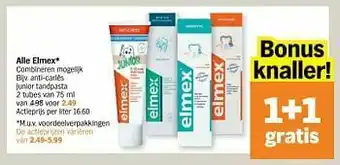 Albert Heijn Anti-cariës junior tandpasta aanbieding