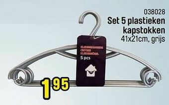 Happyland Set 5 plastieken kapstokken aanbieding