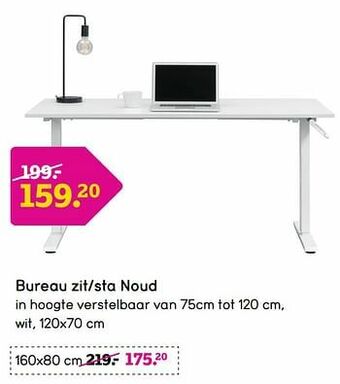 Leen Bakker Bureau zit-sta noud aanbieding