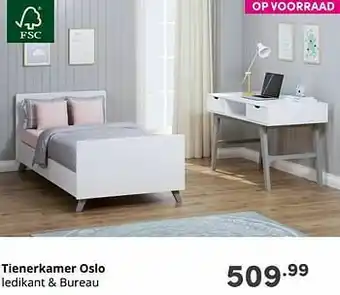 Baby & Tiener Tienerkamer oslo ledikant + bureau aanbieding