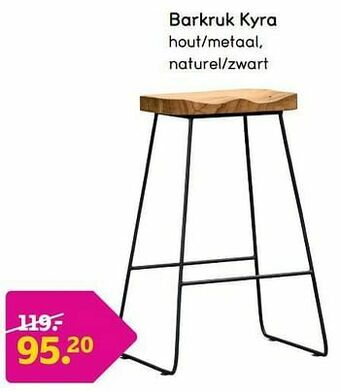Leen Bakker Barkruk kyra aanbieding