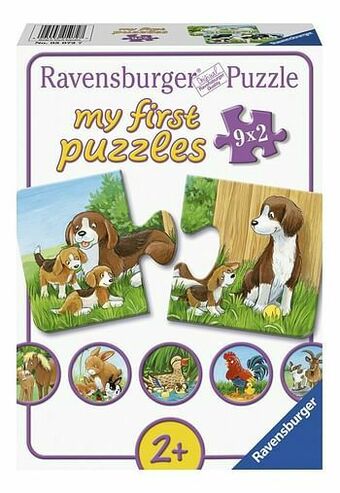 Ravensburger puzzel 9-in-1 Dierenfamilies op de boerderij