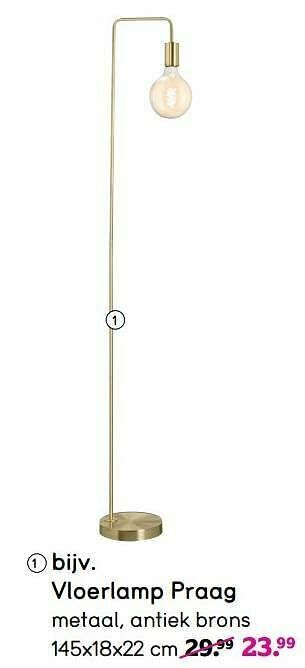 Leen Bakker Vloerlamp praag aanbieding