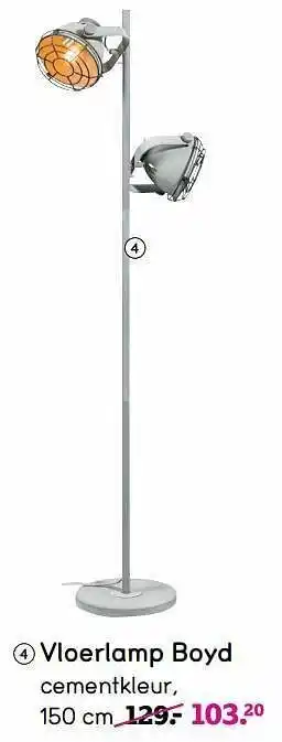 Leen Bakker Vloerlamp boyd aanbieding
