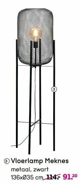 Leen Bakker Vloerlamp meknes aanbieding