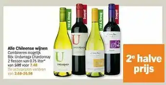Albert Heijn Undurraga chardonnay aanbieding