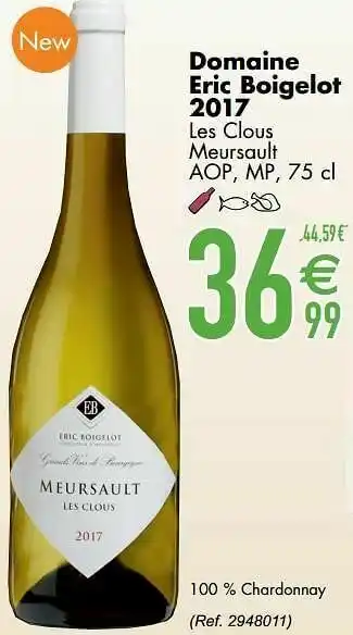 Cora Domaine eric boigelot 2017 les clous meursault aop mp aanbieding