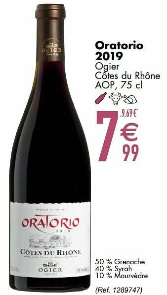Cora Oratorio 2019 ogier côtes du rhône aop aanbieding