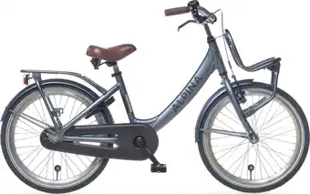 Bol.com Alpina Clubb Meisjesfiets - 22 inch - Satin Blue Matt - Transportfiets Meisjes - Blauw aanbieding
